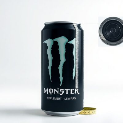 how tall is a monster energy can