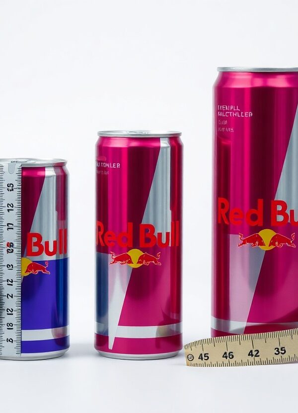 how tall is a red bull can