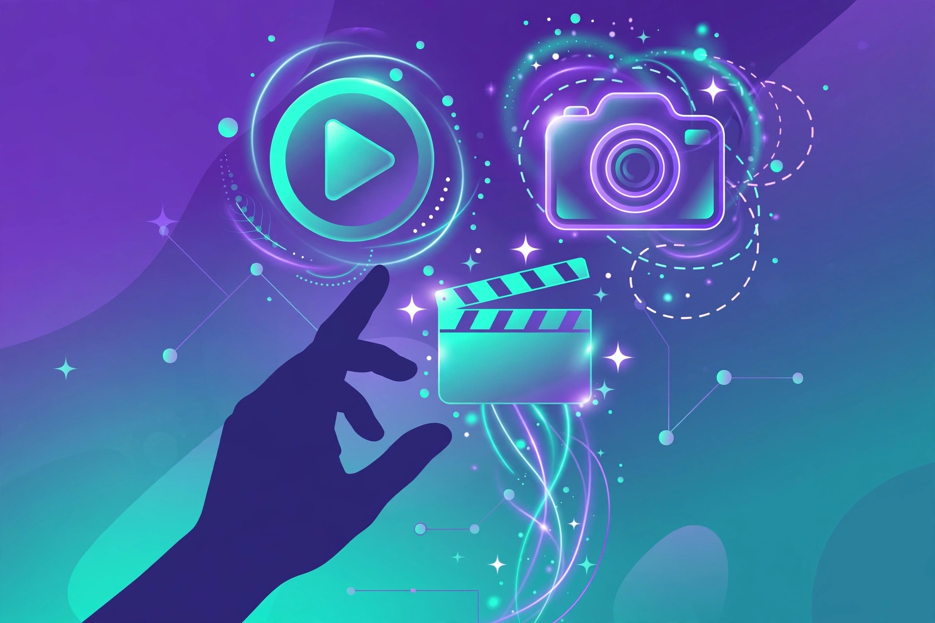 Choosing the best AI video generator: illustrated concept of comparing AI video tools