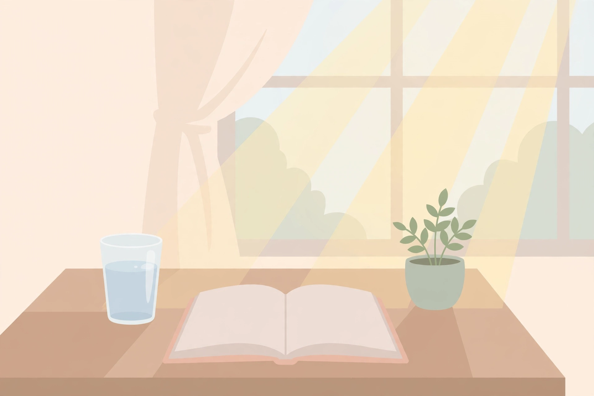 CBD gummies dosage guide: calm morning wellness ritual illustration