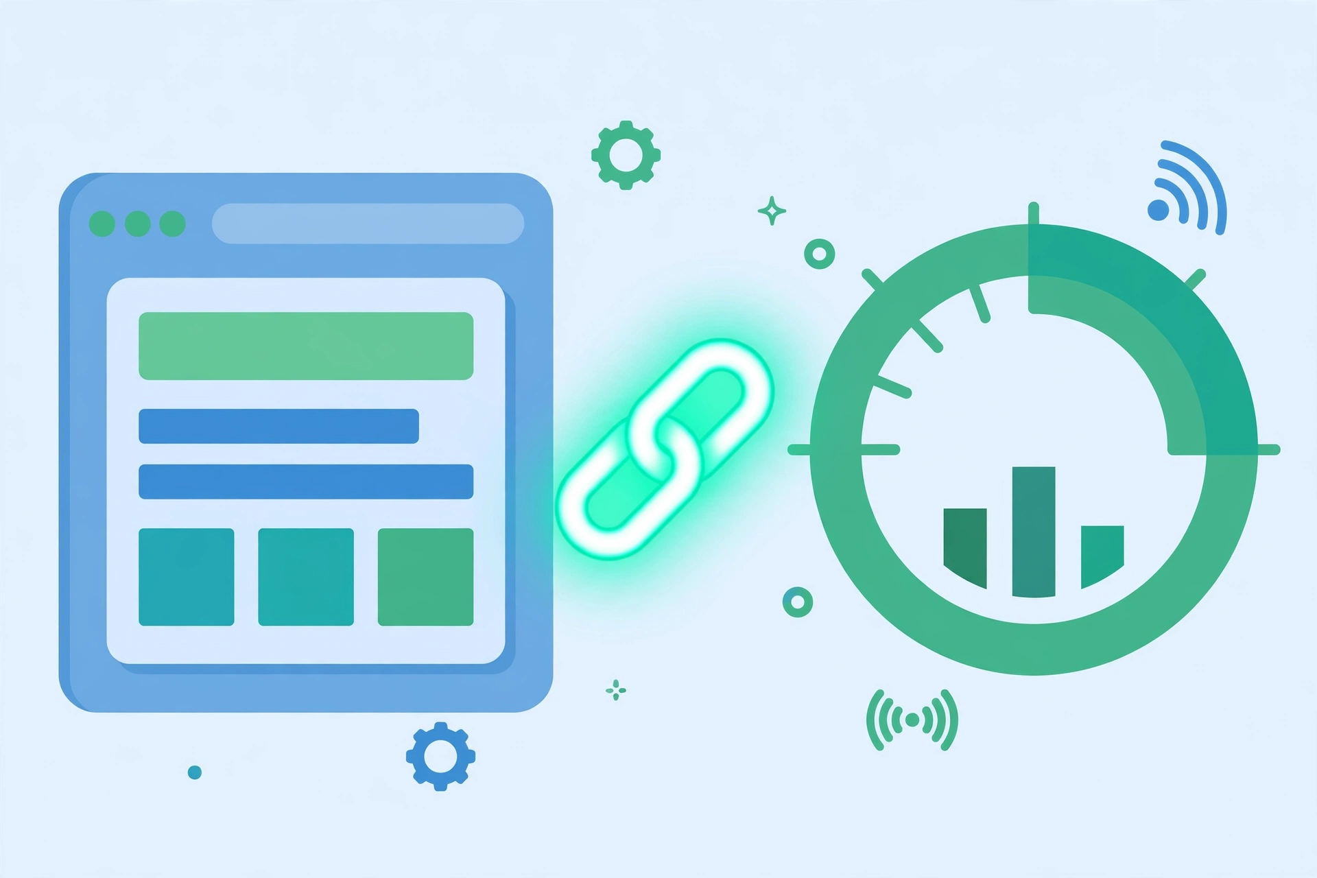 Connecting a website to an analytics platform