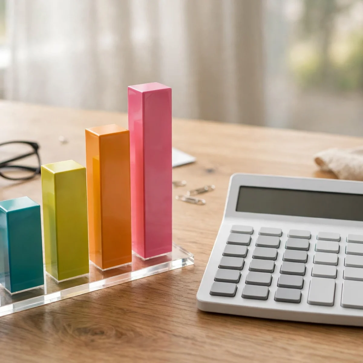 Gross margin vs net margin explained with rising bar charts and calculator