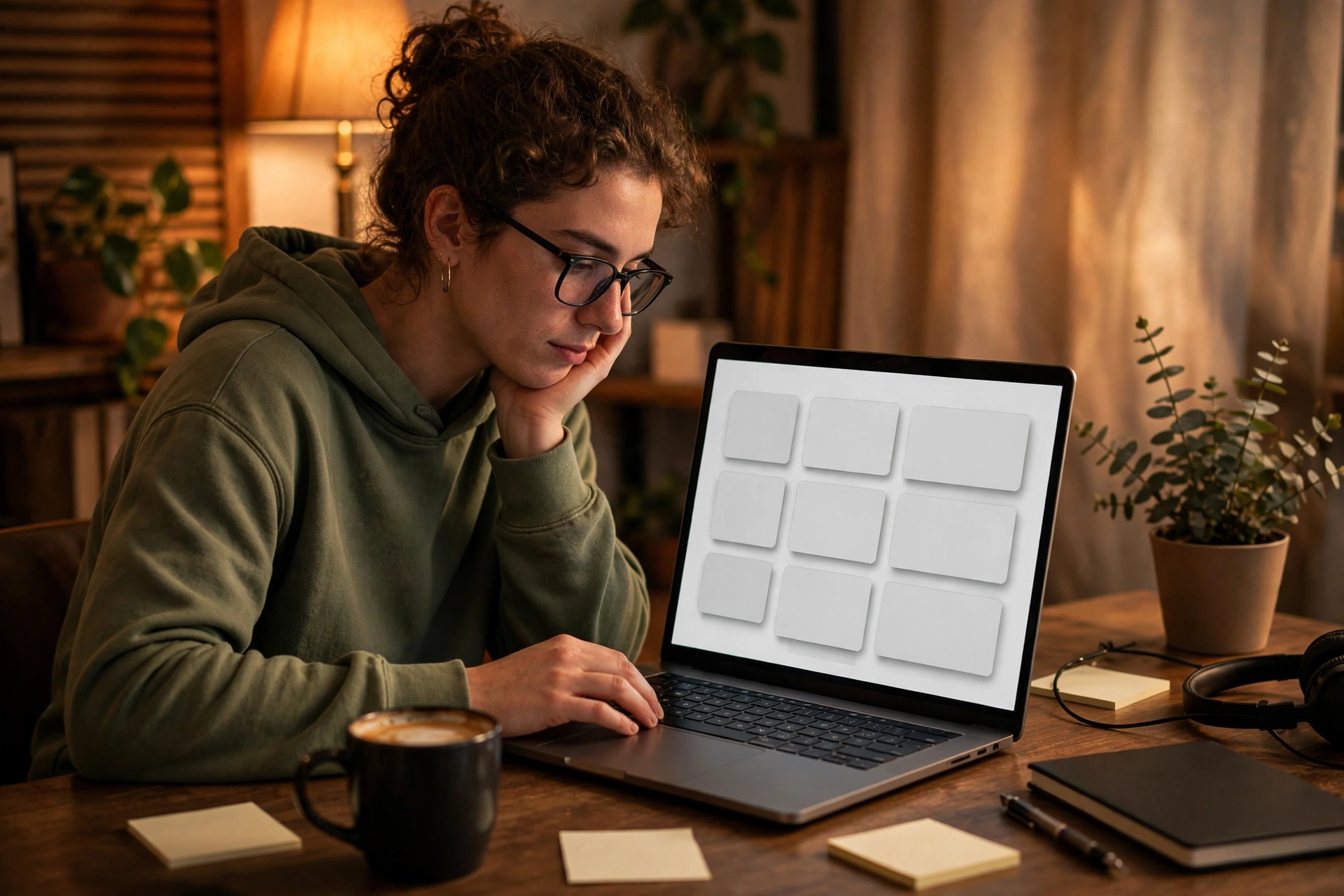 Person managing multiple Facebook business pages on a laptop dashboard