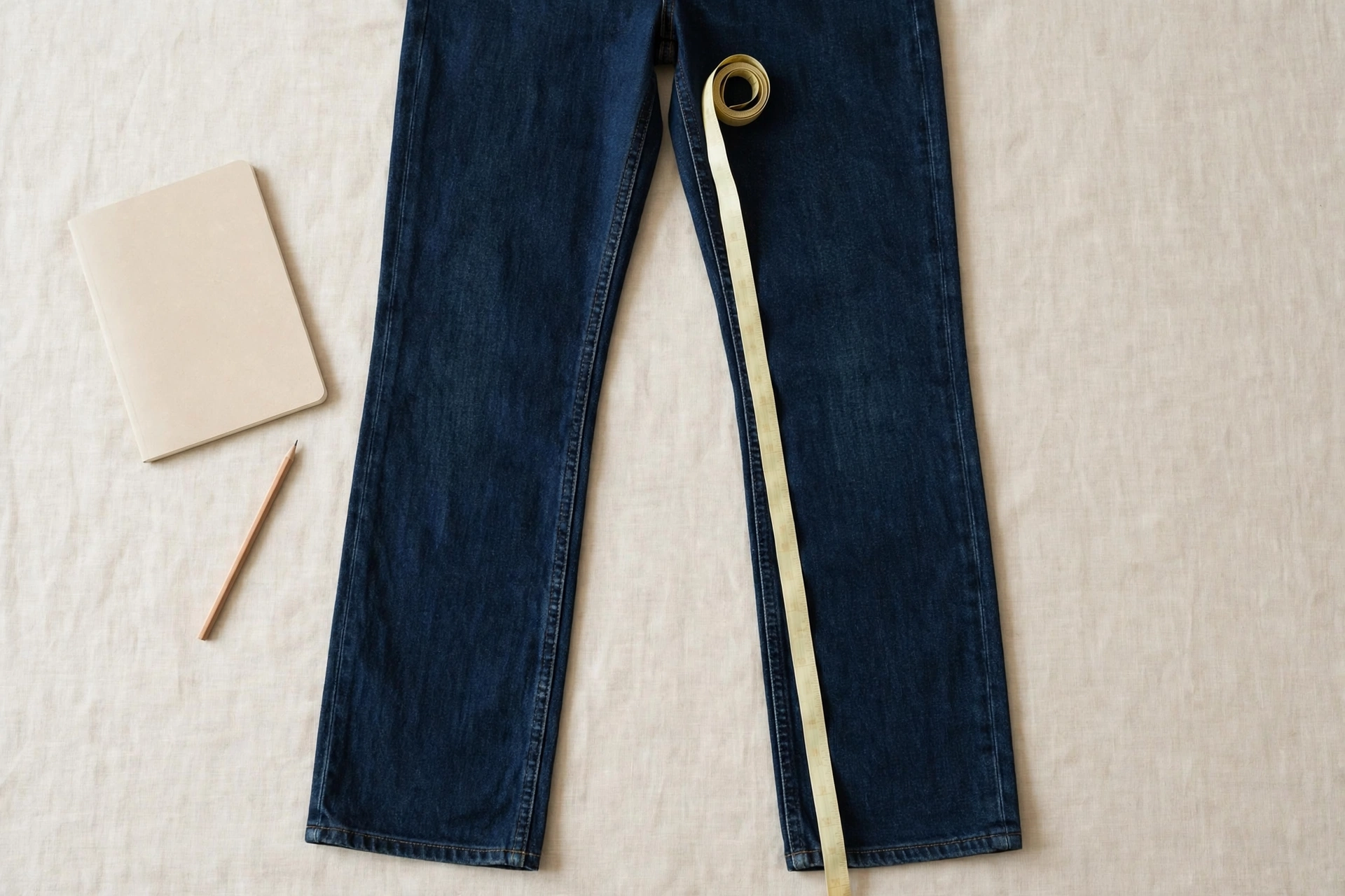 Close-up of measuring tape around chest for taking body measurements at home