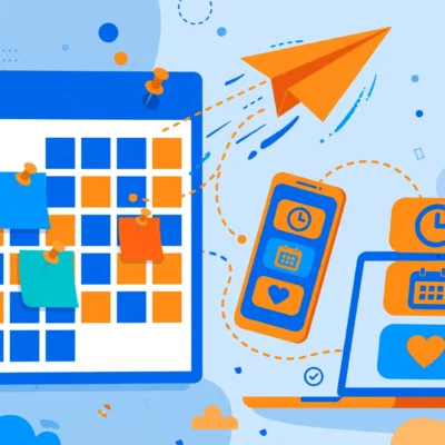 How to schedule social media posts free calendar and planning illustration