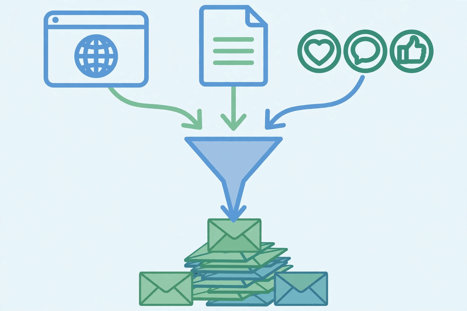 Lead magnet idea illustrated as a gift box with an envelope