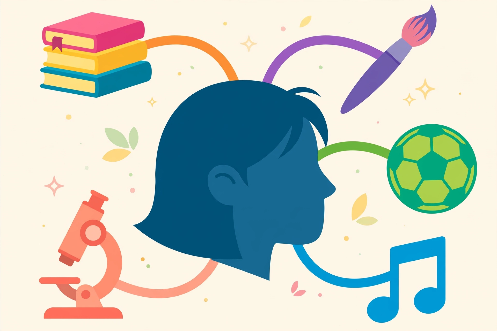 Student exploring interests and hobbies to choose a college major