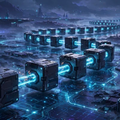 What is blockchain explained simply with linked blocks illustration