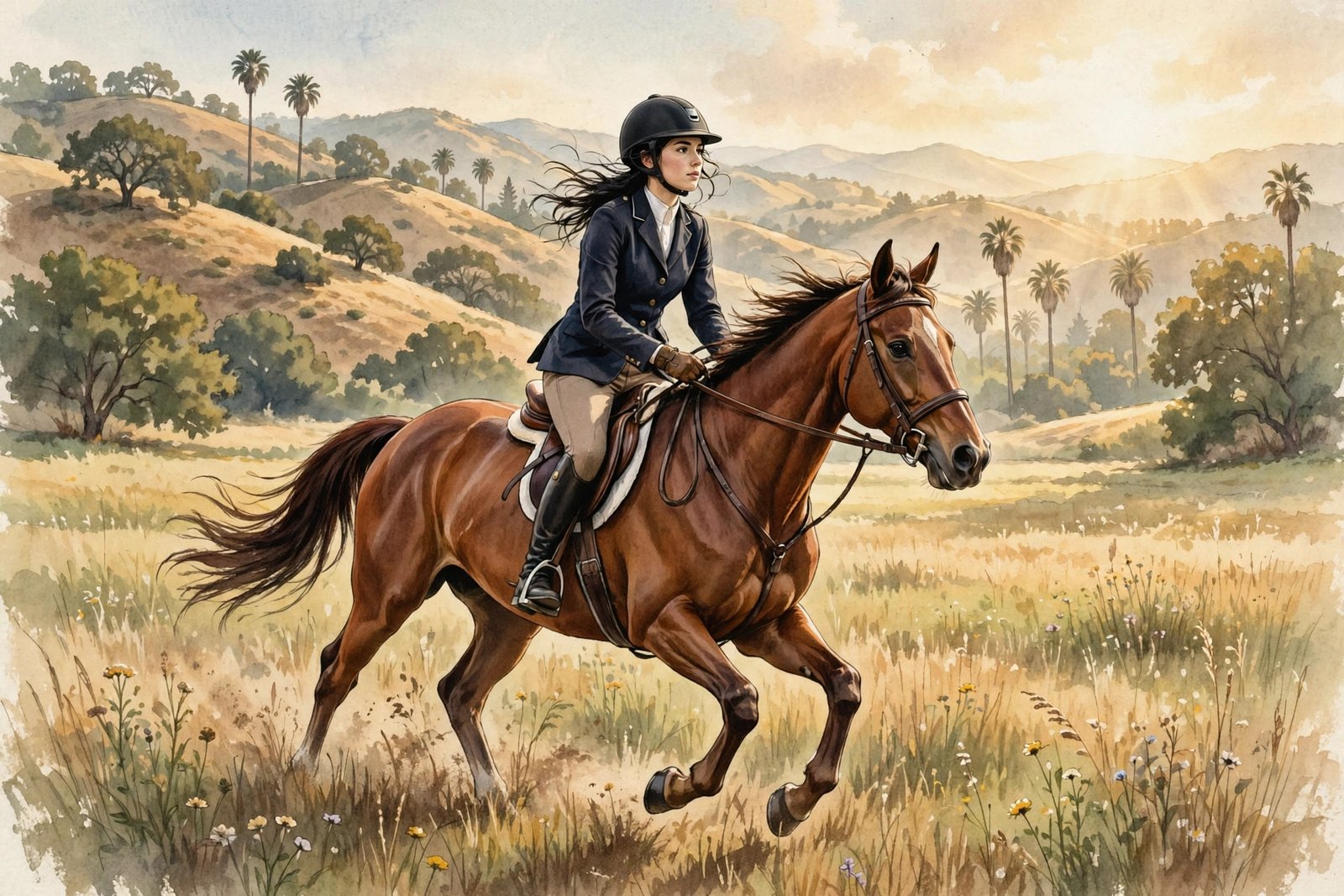 Portrait-style illustration of a young woman representing Lalania Hudson, daughter of musician Bill Hudson