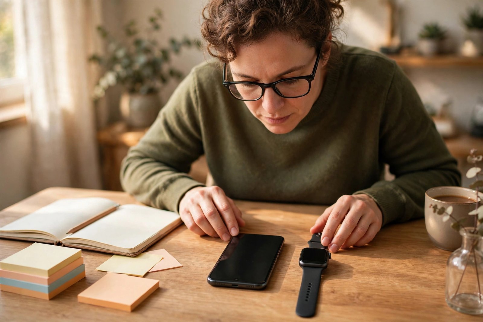 Comparison of popular AI tools and gadgets on a modern workspace desk