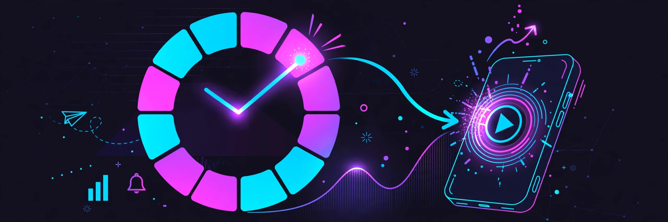Illustration of TikTok Analytics follower activity patterns by hour