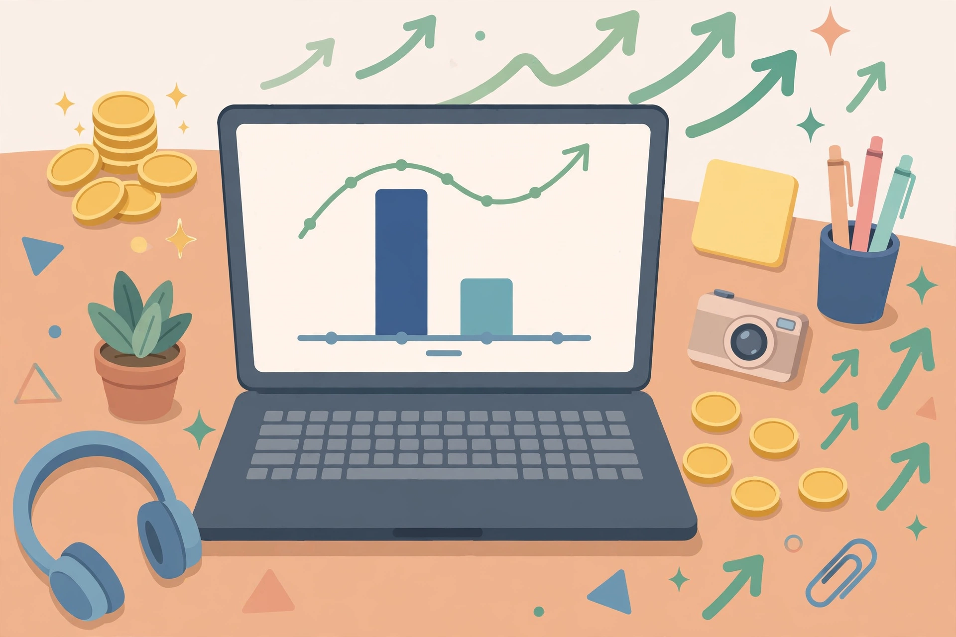 Creator workspace with charts comparing YouTube Shorts earnings versus long-form video revenue per million views