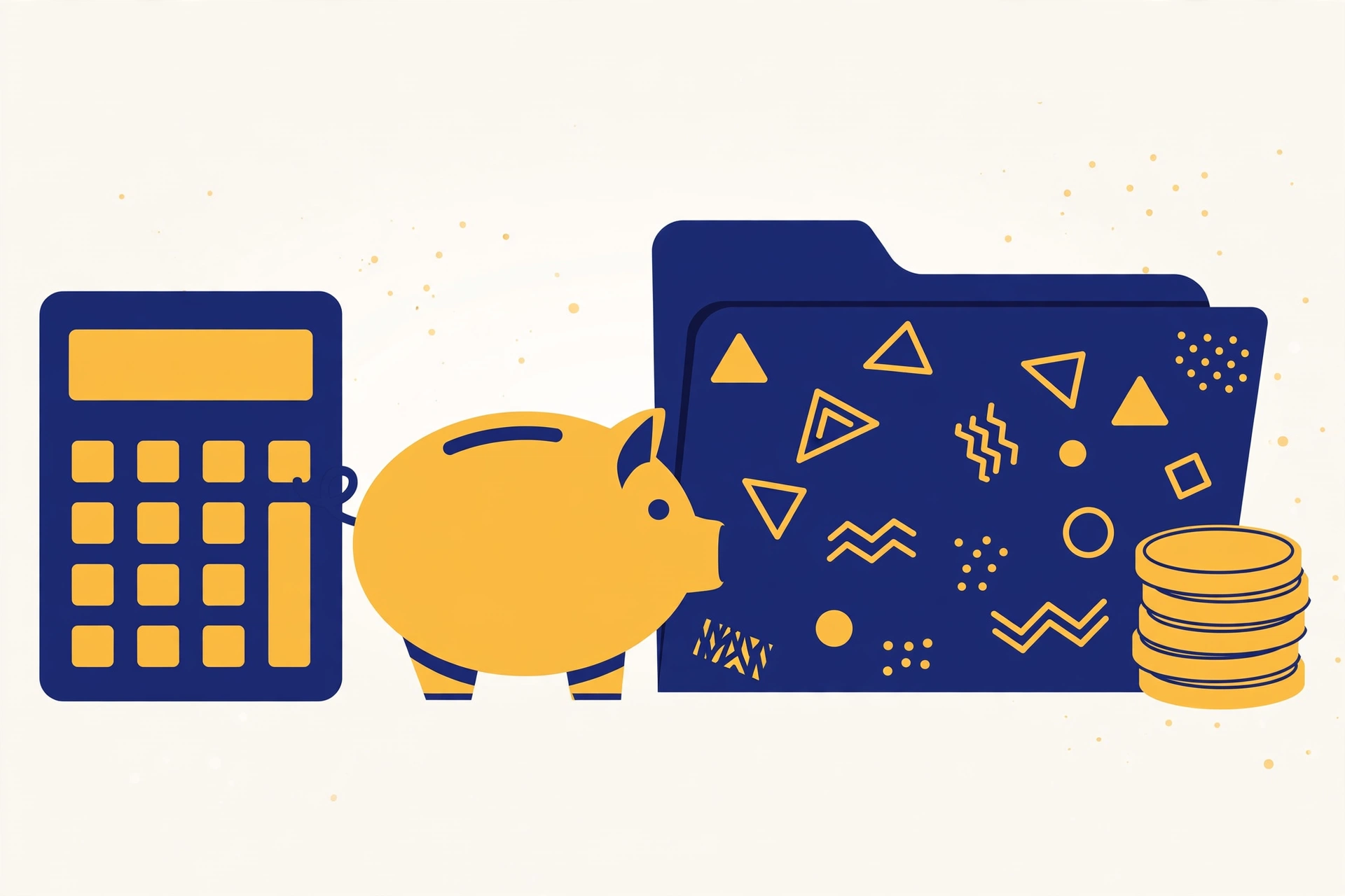 Piggy bank and calculator representing LLC startup expense budgeting
