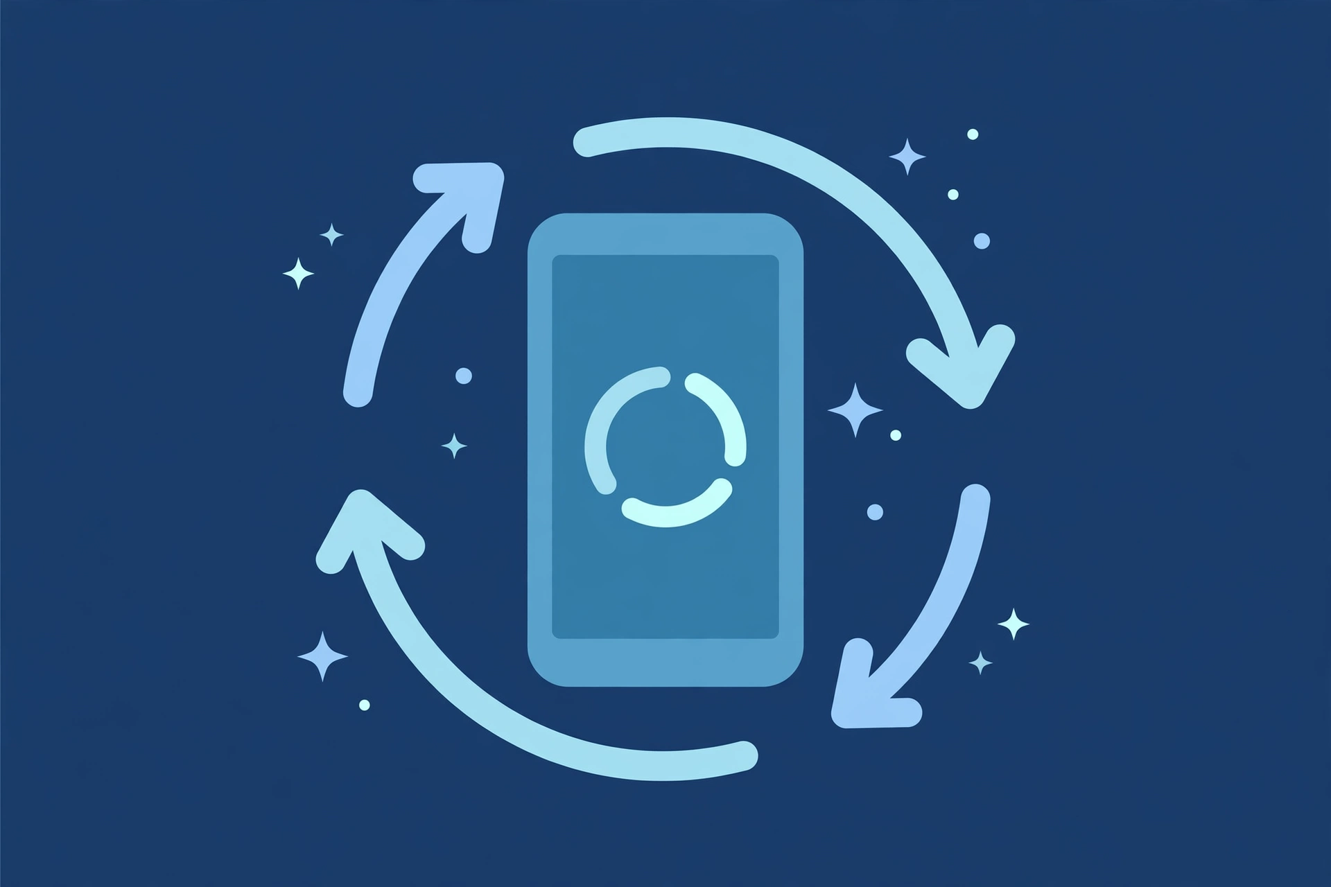 iPhone with storage gauge and cleaning symbols representing freed up space after clearing cache