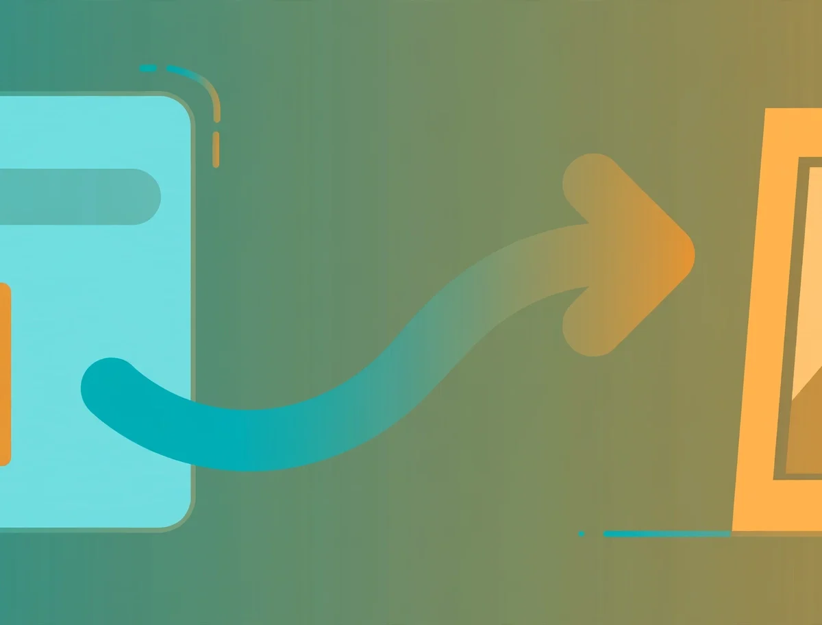 Illustration of converting a WebP image file to JPG format on a computer