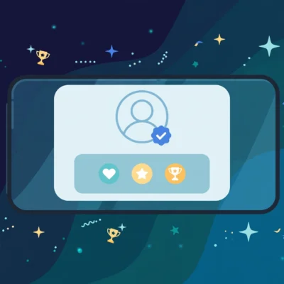 Verified checkmark badge on a smartphone profile screen, TikTok verification concept illustration