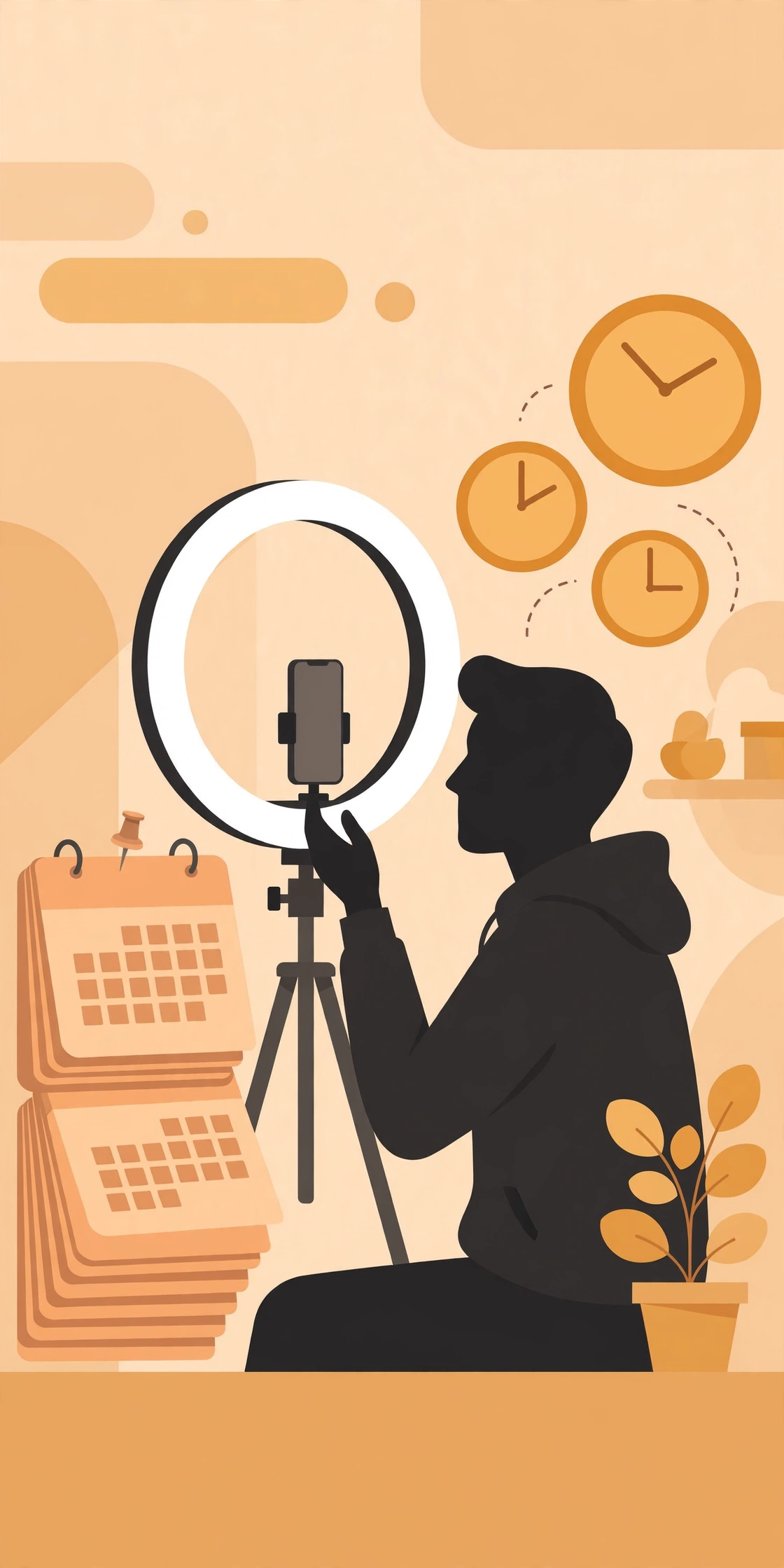 Illustration of TikTok Analytics dashboards tracking follower growth
