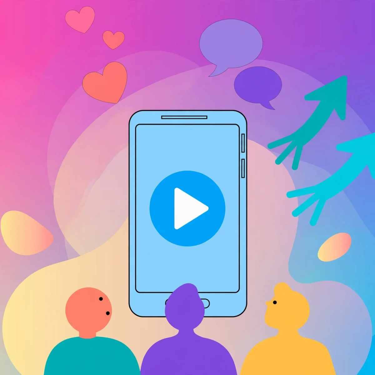 Illustration showing how to grow on TikTok in 2026 with algorithm signals
