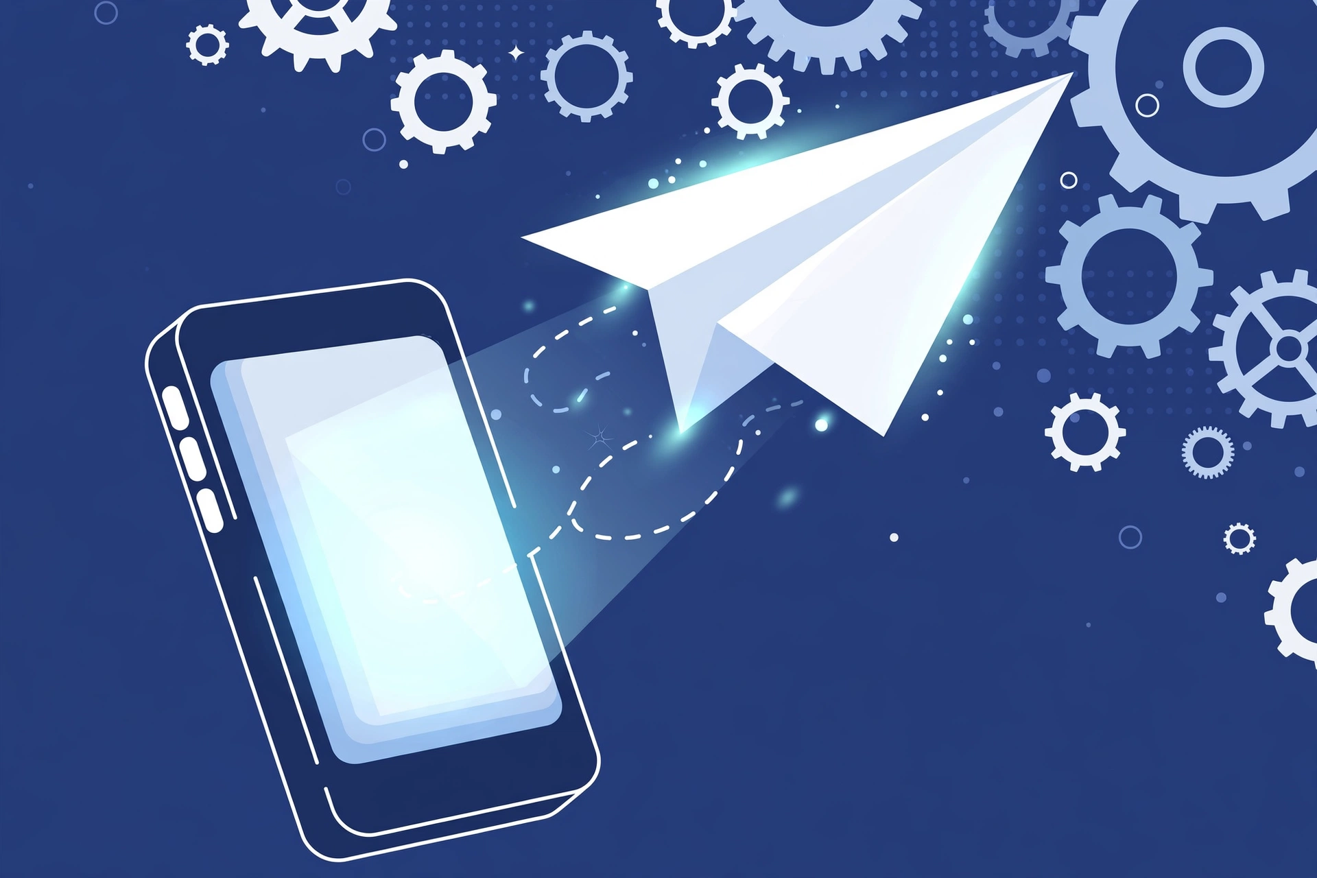 Illustration of a scheduled LinkedIn post publishing automatically on mobile