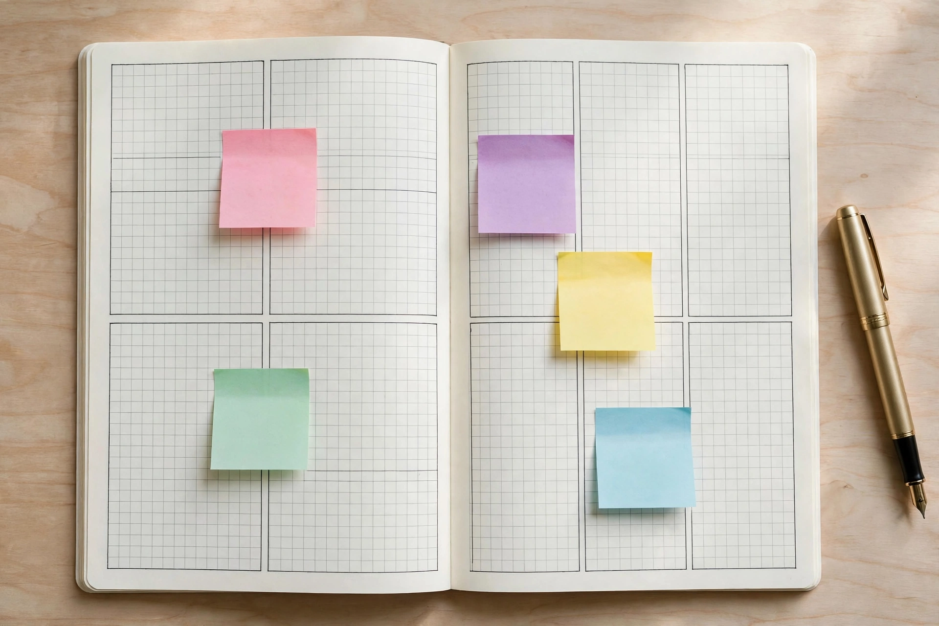 Cornell note taking method layout with cue column notes column and summary sections