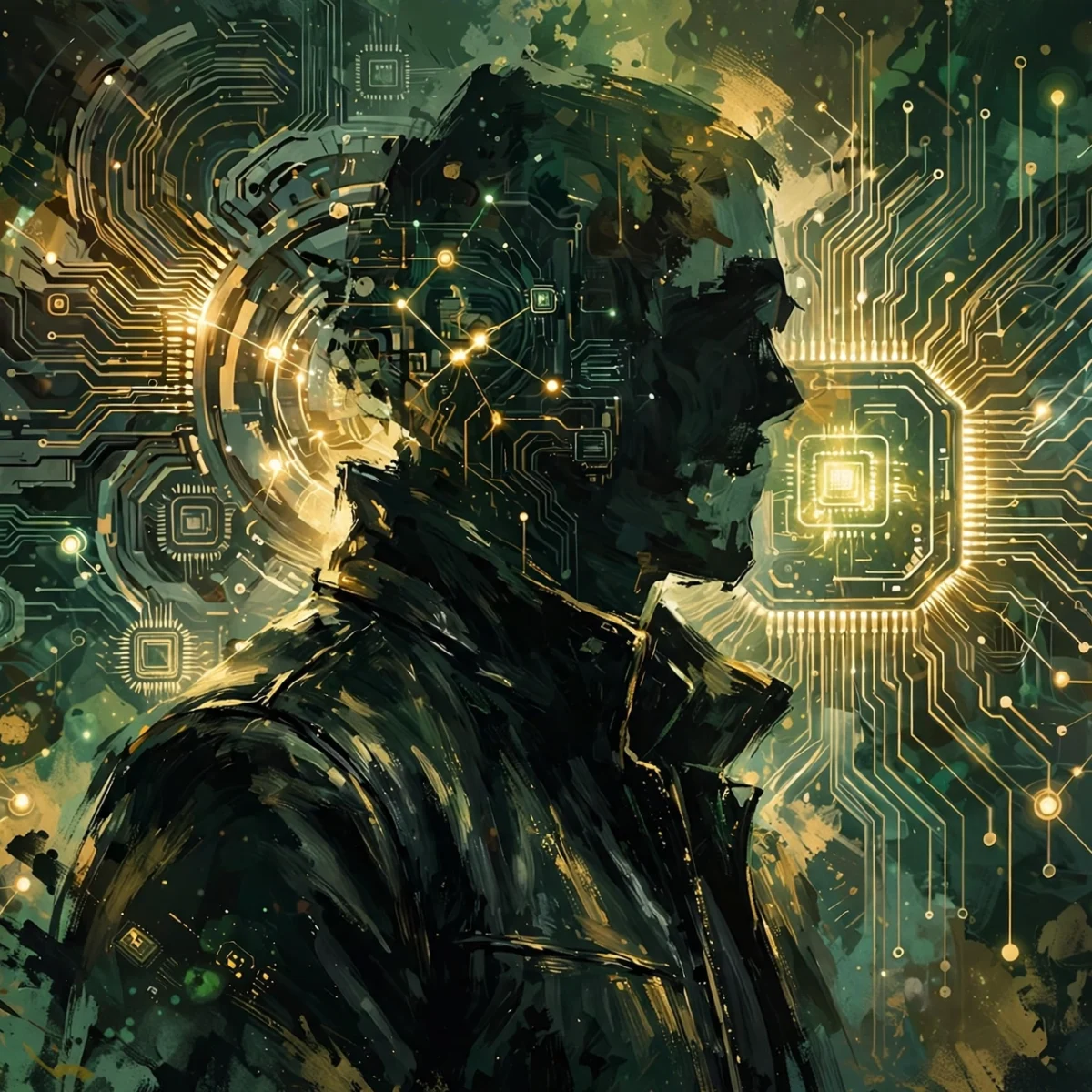 Stylized digital illustration portrait inspired by tech CEO for Jensen Huang net worth 2026