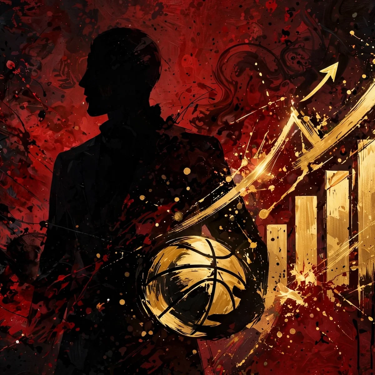 Stylized digital illustration portrait inspired by basketball legend for Michael Jordan net worth 2026