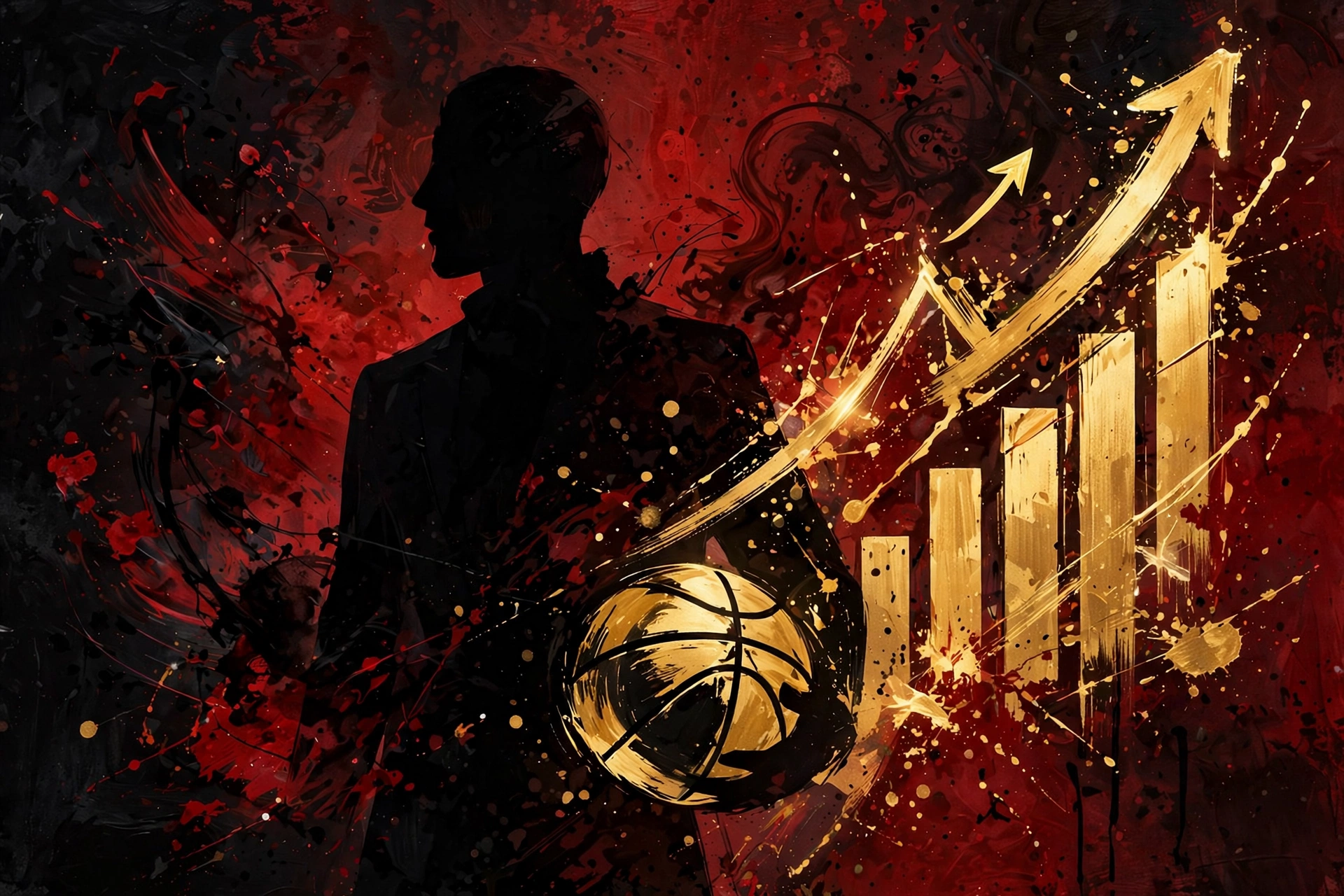 Stylized digital illustration portrait inspired by basketball legend for Michael Jordan net worth 2026