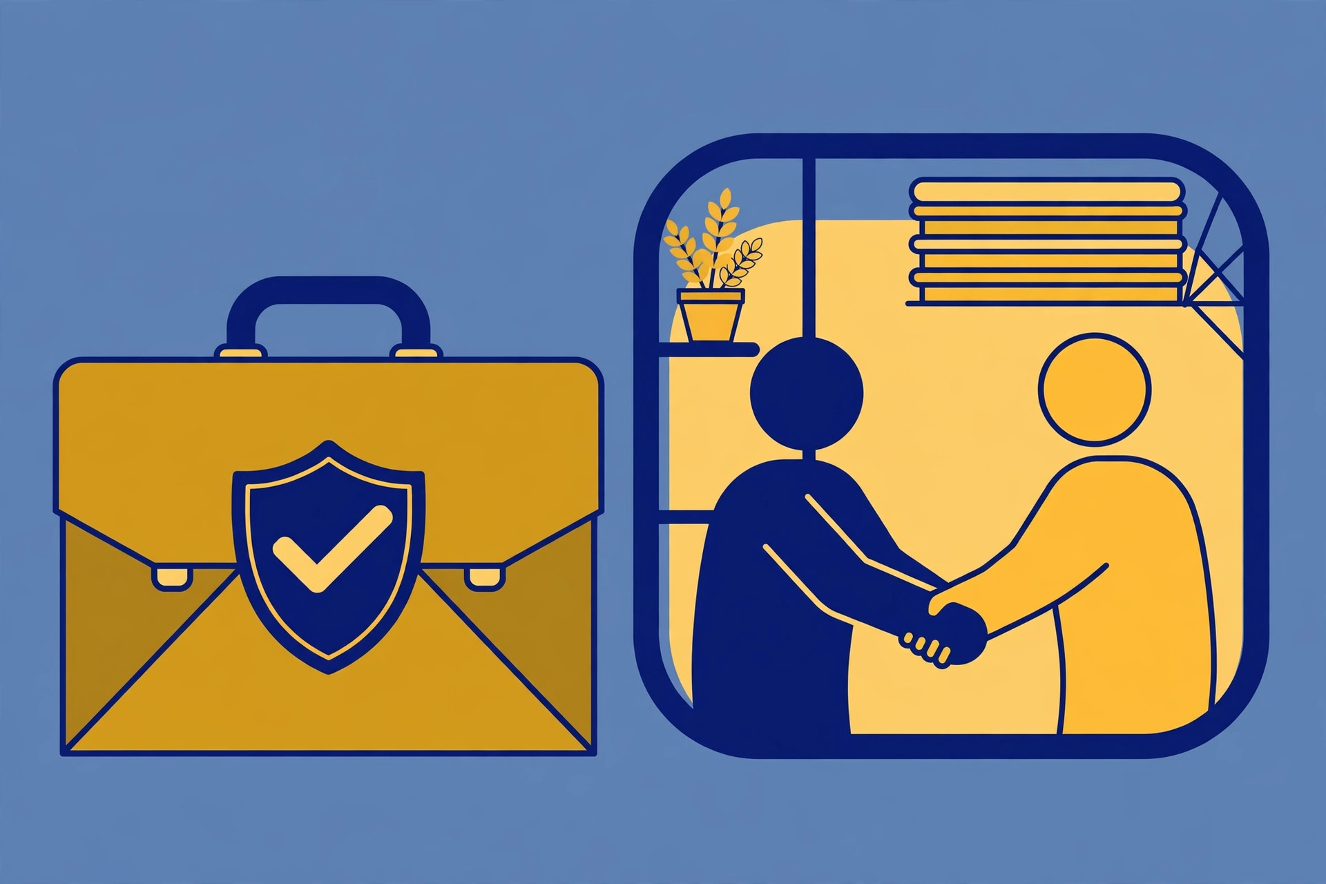 Professional registered agent service concept versus being your own agent