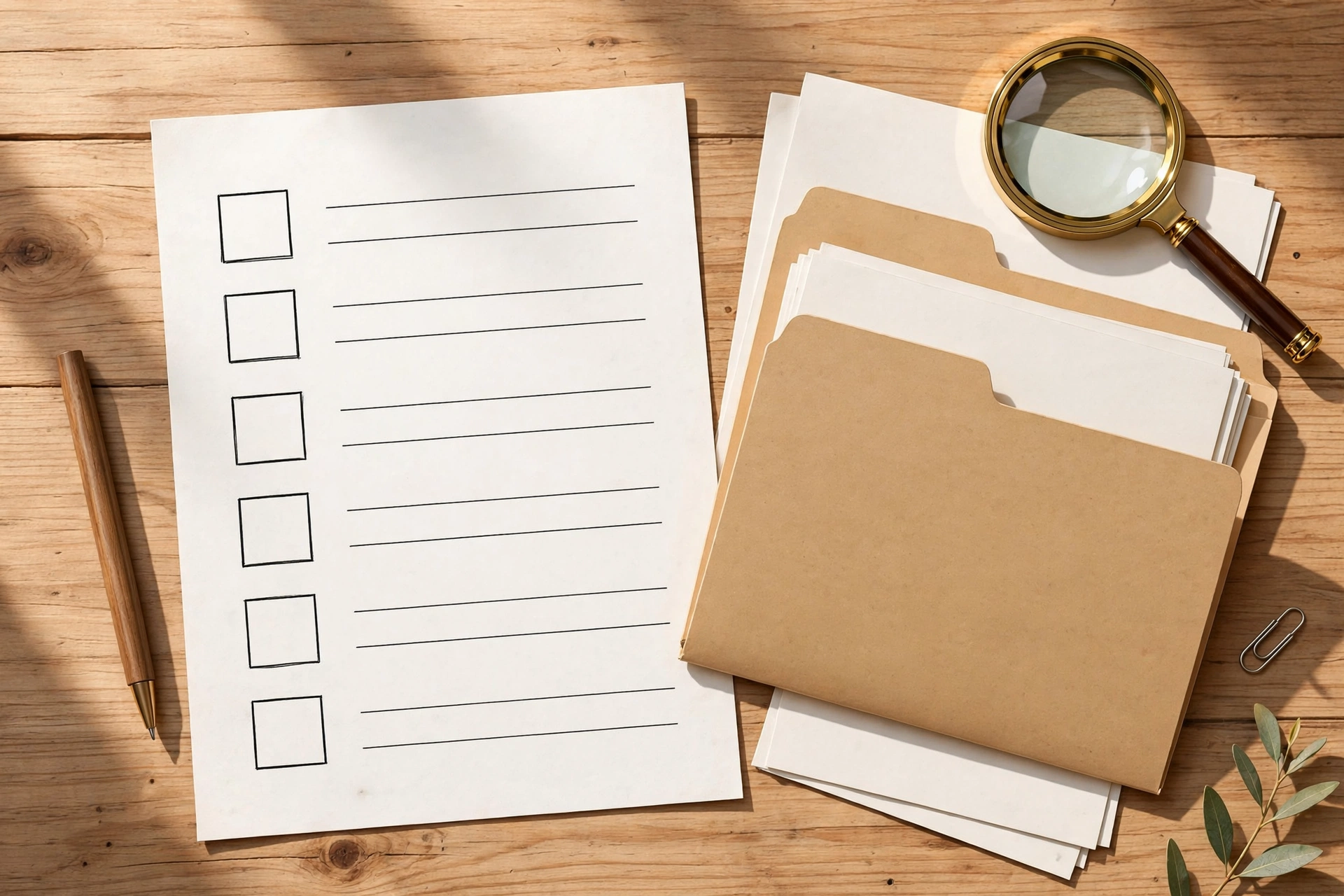 Checklist of business documents needed before applying for an Employer Identification Number
