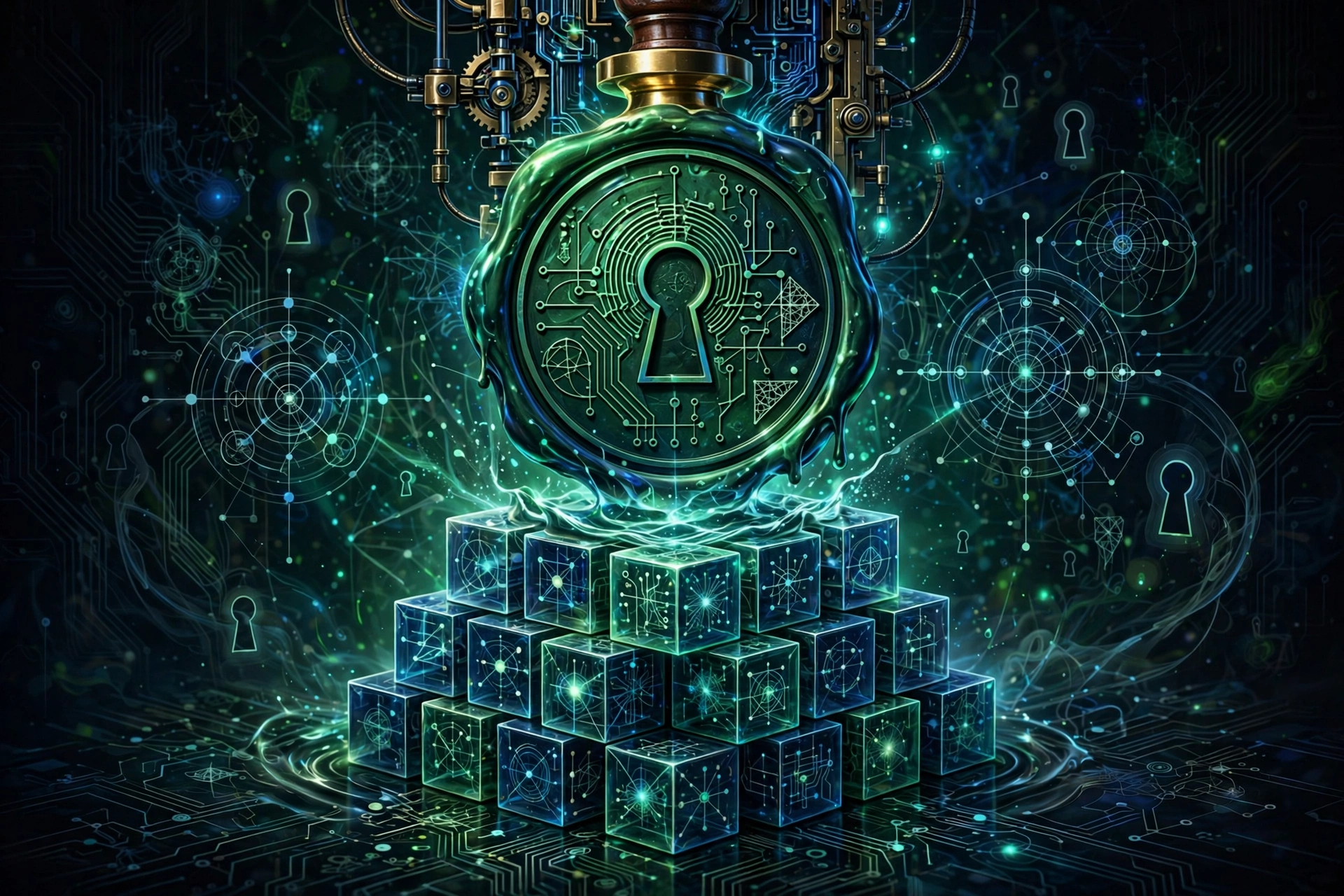 Cryptographic seal stamping transaction batches representing ZK rollup validity proofs